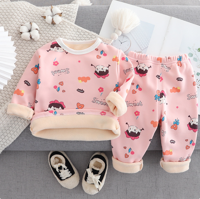 Fleece-pyjamas för barn – Cartoon Design