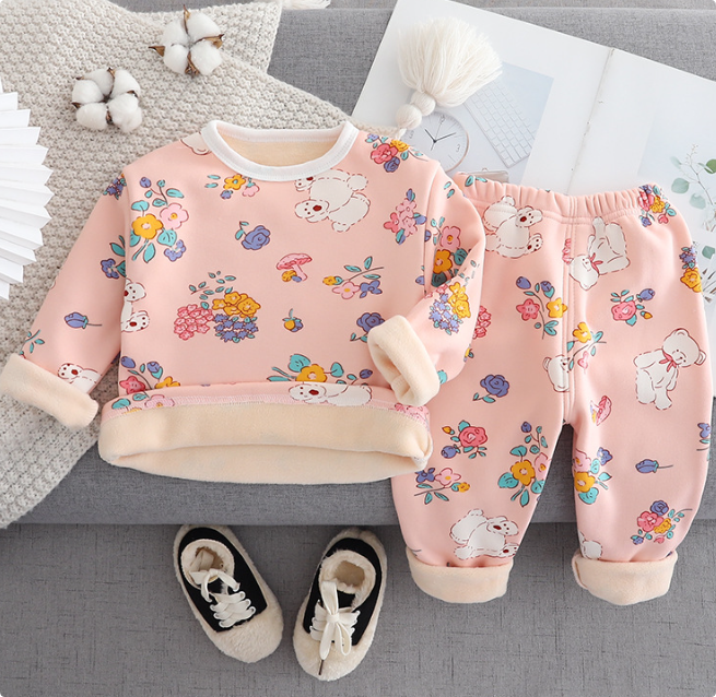 Fleece-pyjamas för barn – Cartoon Design