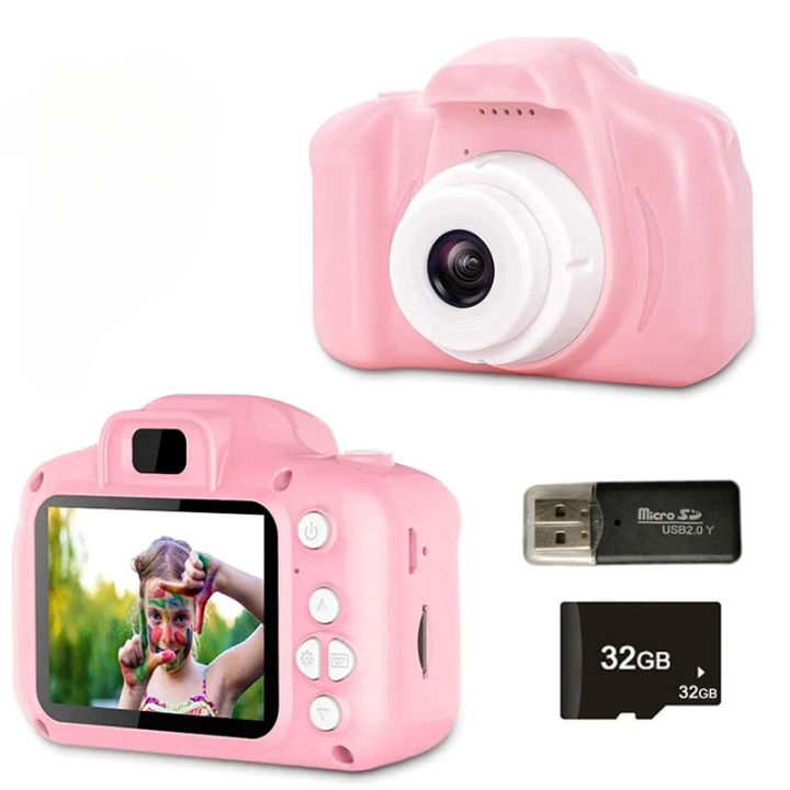 Barnkamera – Robust digitalkamera med HD-foton & selfies för barn från 3 år
