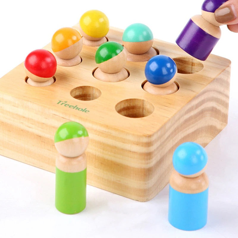 Wooden Shape Sorting Game – Educational Toy for Kids