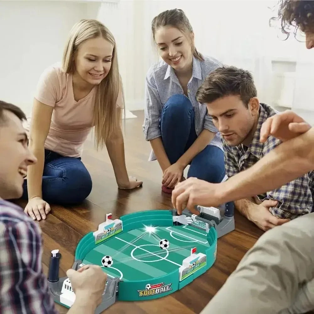 Kompakt Bordfotboll för Hem och Familj – Tvåspelarläge, Hållbar & Rolig Underhållning
