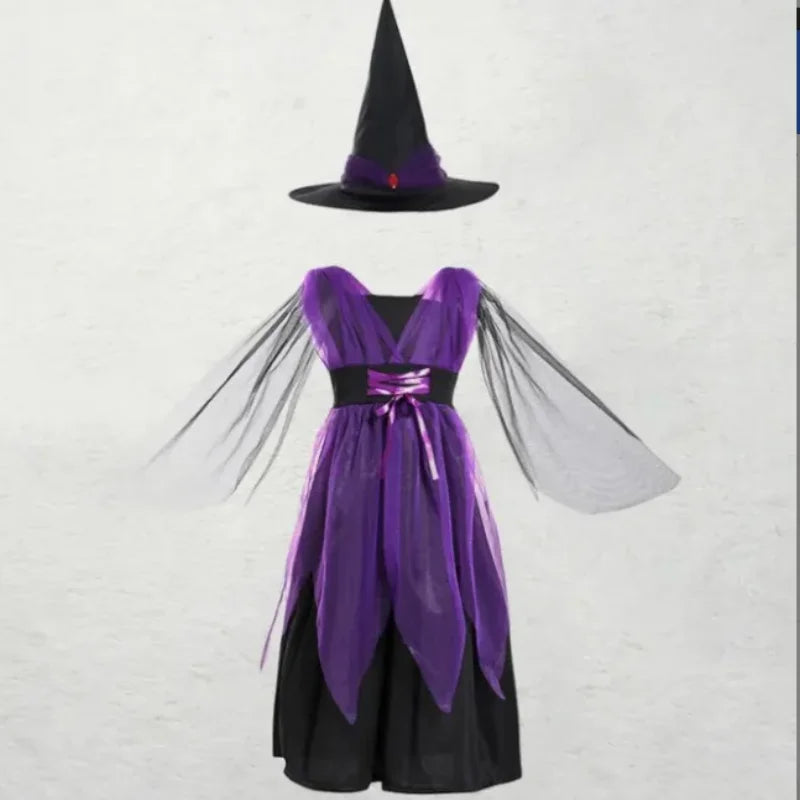 Halloweenoutfit – klänning för cosplay och karneval, elegant och enkel