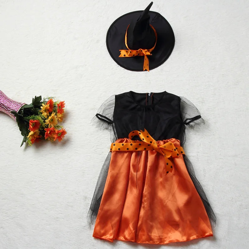 Halloweenoutfit – klänning för cosplay och karneval, elegant och enkel