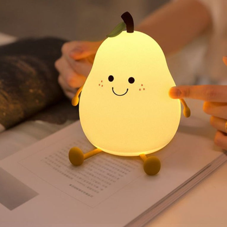 Pear Light – Säker nattlampa i mjukt silikon för barn