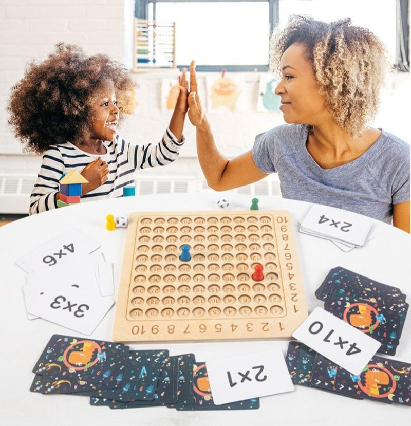 Pedagogisk matematikbräda för barn – Lär dig räknetabeller lekfullt