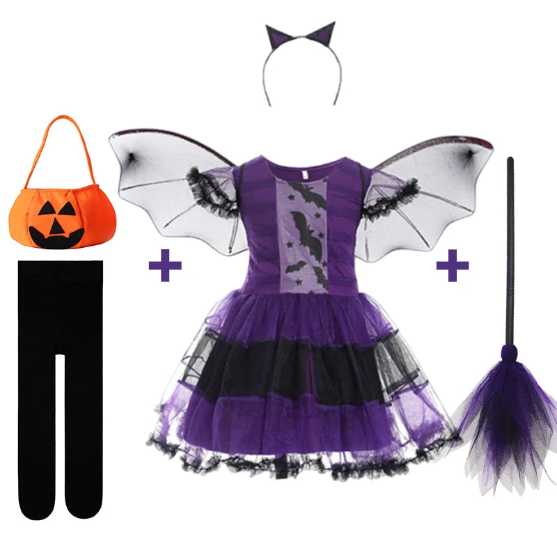 Halloweenutklädnad – klänning för karneval, cosplay och temafester