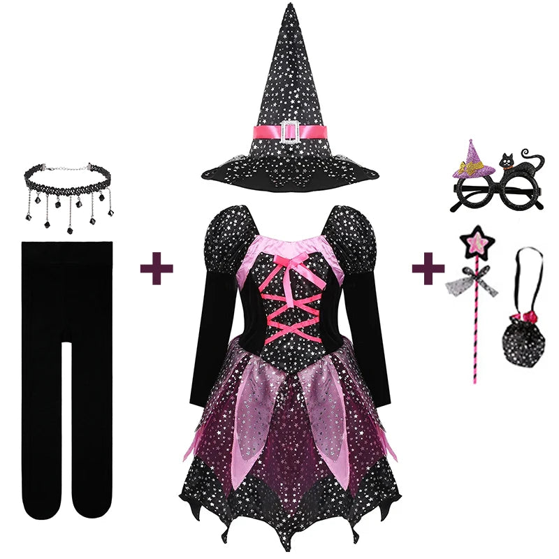 Halloweenutklädnad – klänning för karneval, cosplay och temafester