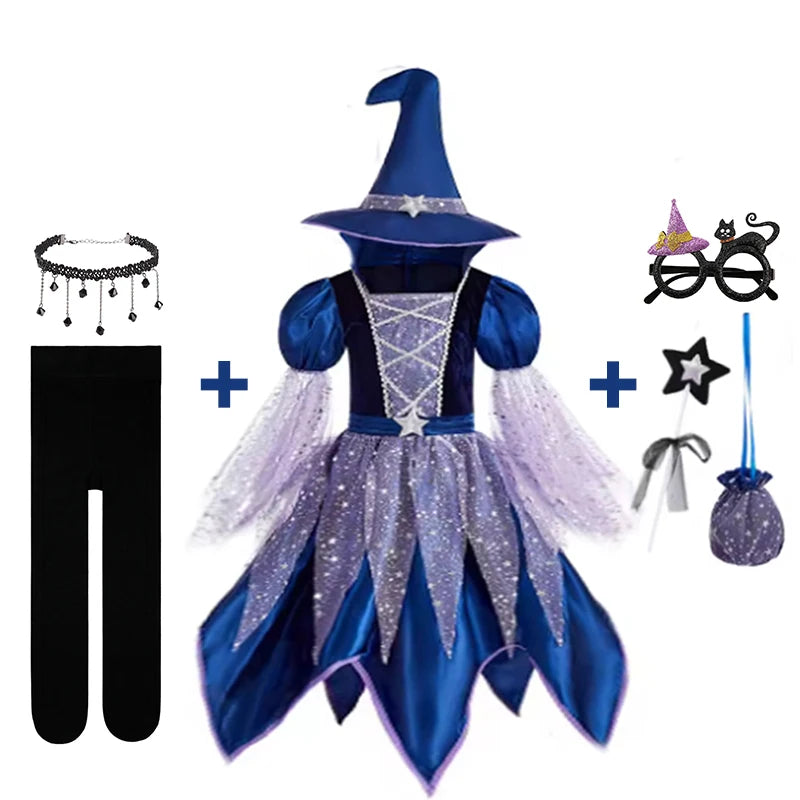 Halloweenutklädnad – klänning för karneval, cosplay och temafester