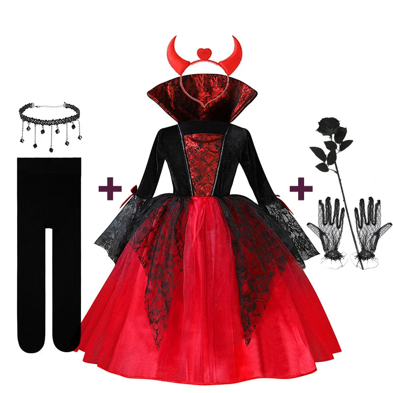 Halloweenutklädnad – klänning för karneval, cosplay och temafester