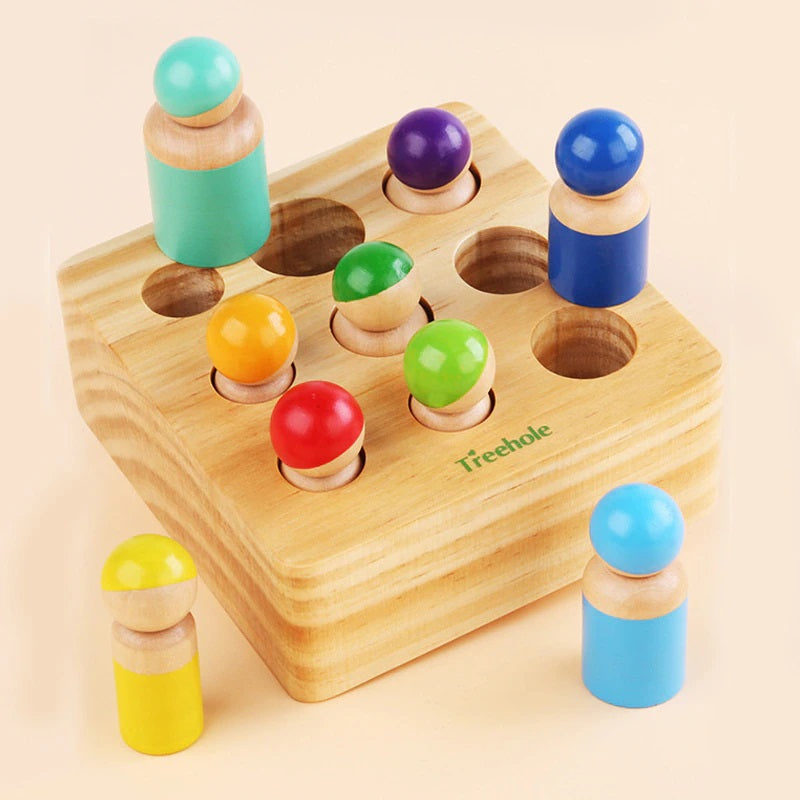 Wooden Shape Sorting Game – Educational Toy for Kids
