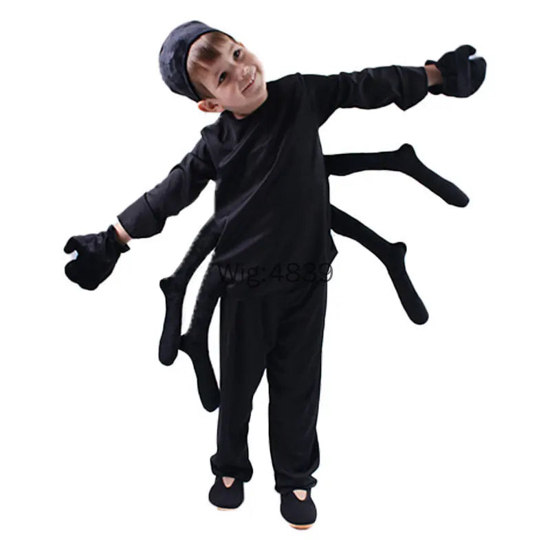Barnspindeldräkt – Halloween cosplaykostym