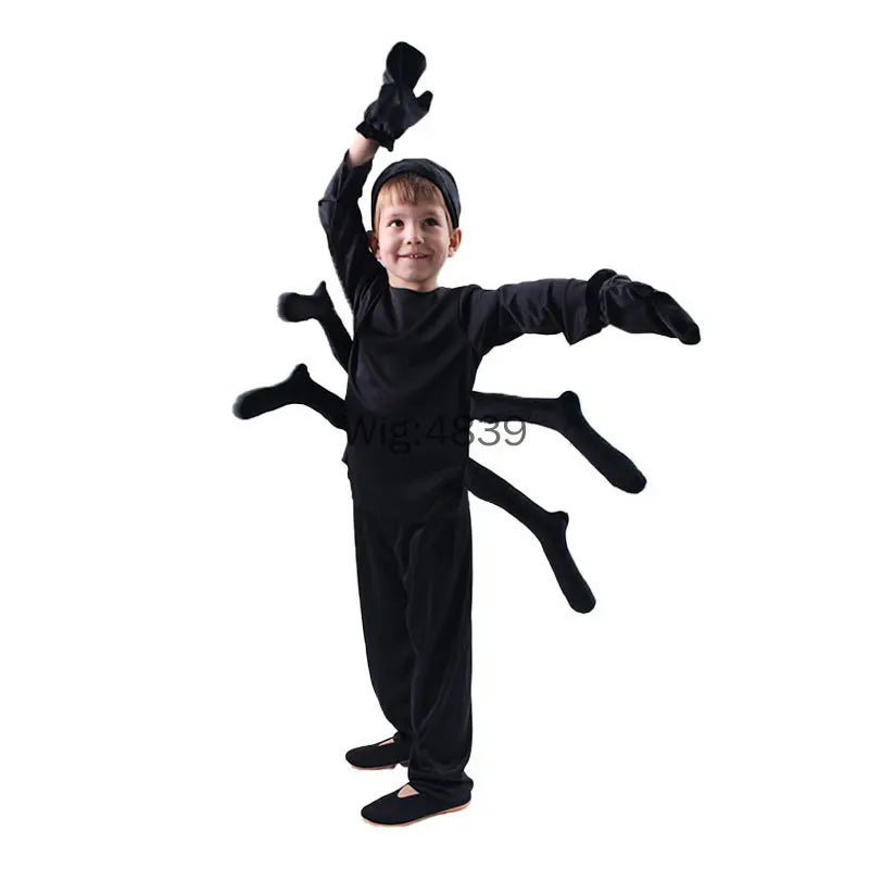 Barnspindeldräkt – Halloween cosplaykostym