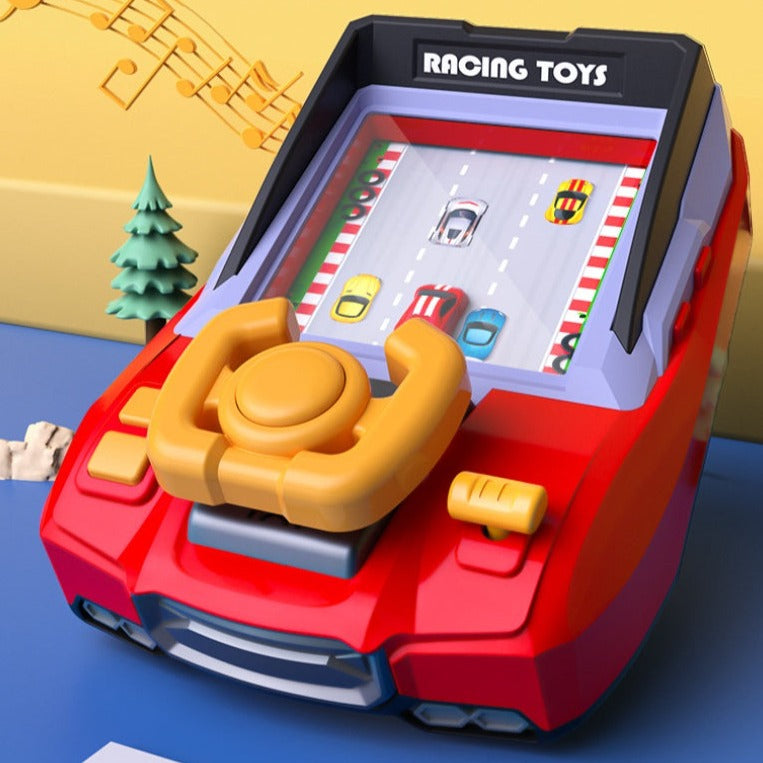 Racing Game – Elektroniskt arkadspel för barn med styrbar bil