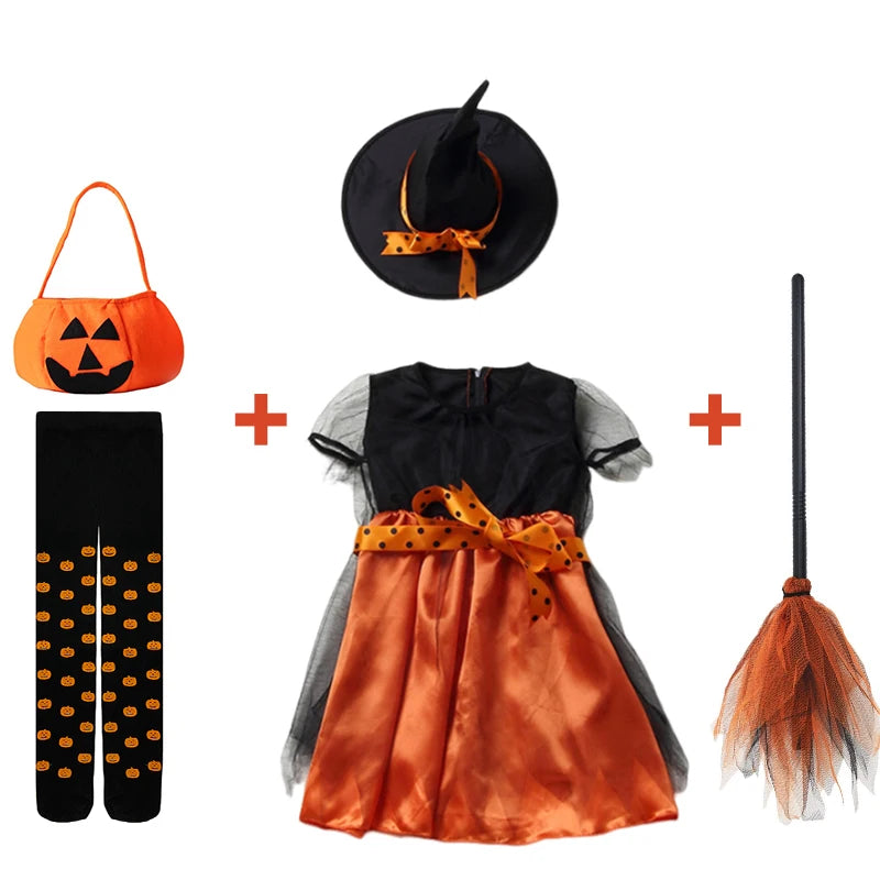 Halloweenutklädnad – klänning för karneval, cosplay och temafester