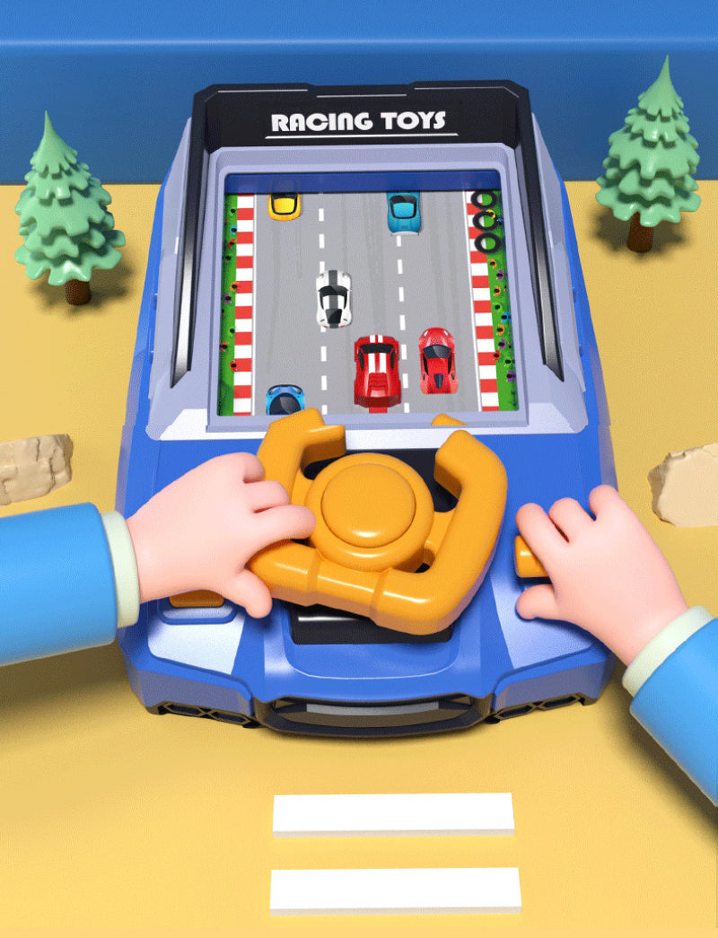 Racing Game – Elektroniskt arkadspel för barn med styrbar bil