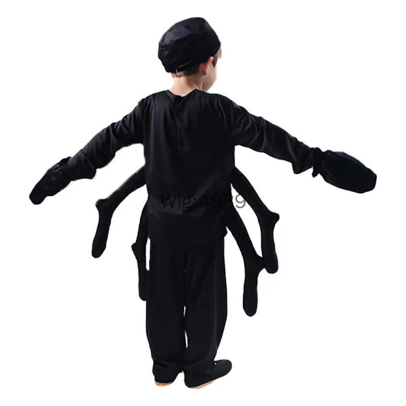Barnspindeldräkt – Halloween cosplaykostym