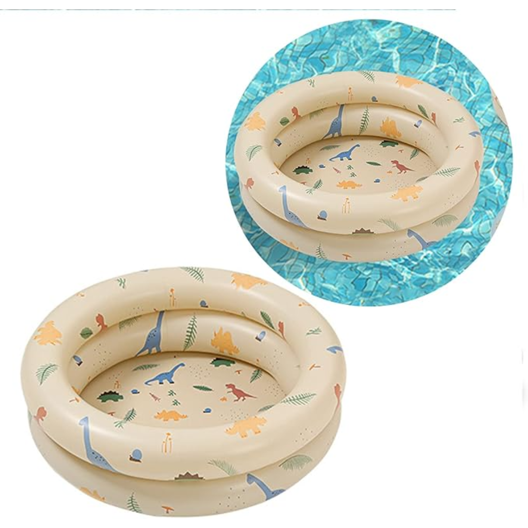 Uppblåsbar babypool med havsbollar – säker plaskpool för småbarn