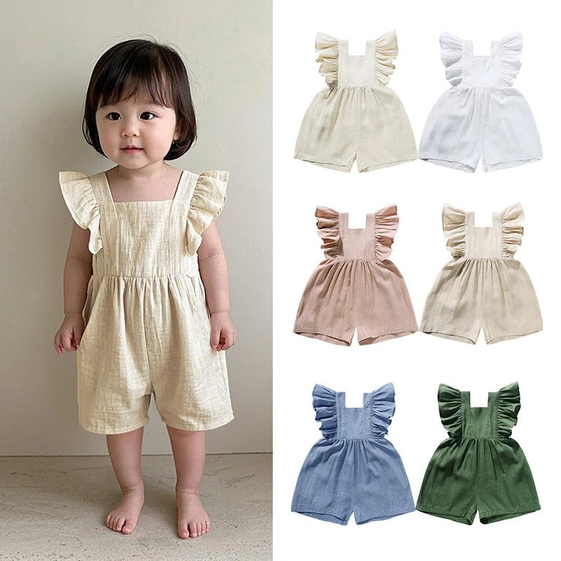 Jumpsuit för barn – Somrig & söt design i rayon och linne