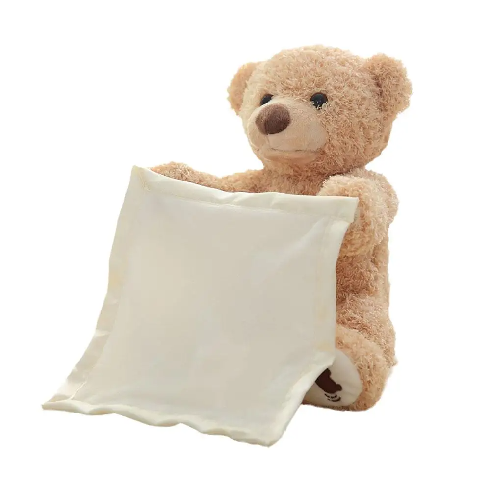 Sjungande teddybjörn med peekaboo-funktion