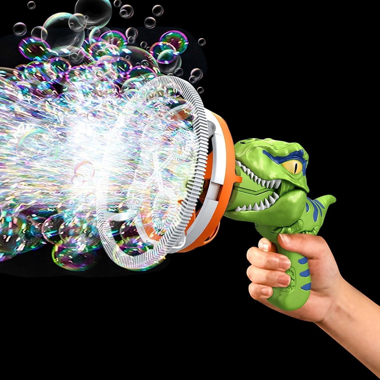 Såpbubblemaskin med dinosaurie – Automatisk bubbelleksak för barn