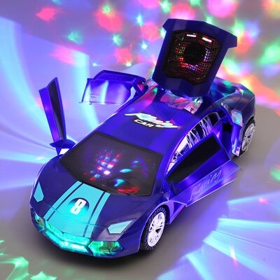 Supercar Toy – Leksaksbil med ljus, ljud och stuntfunktioner