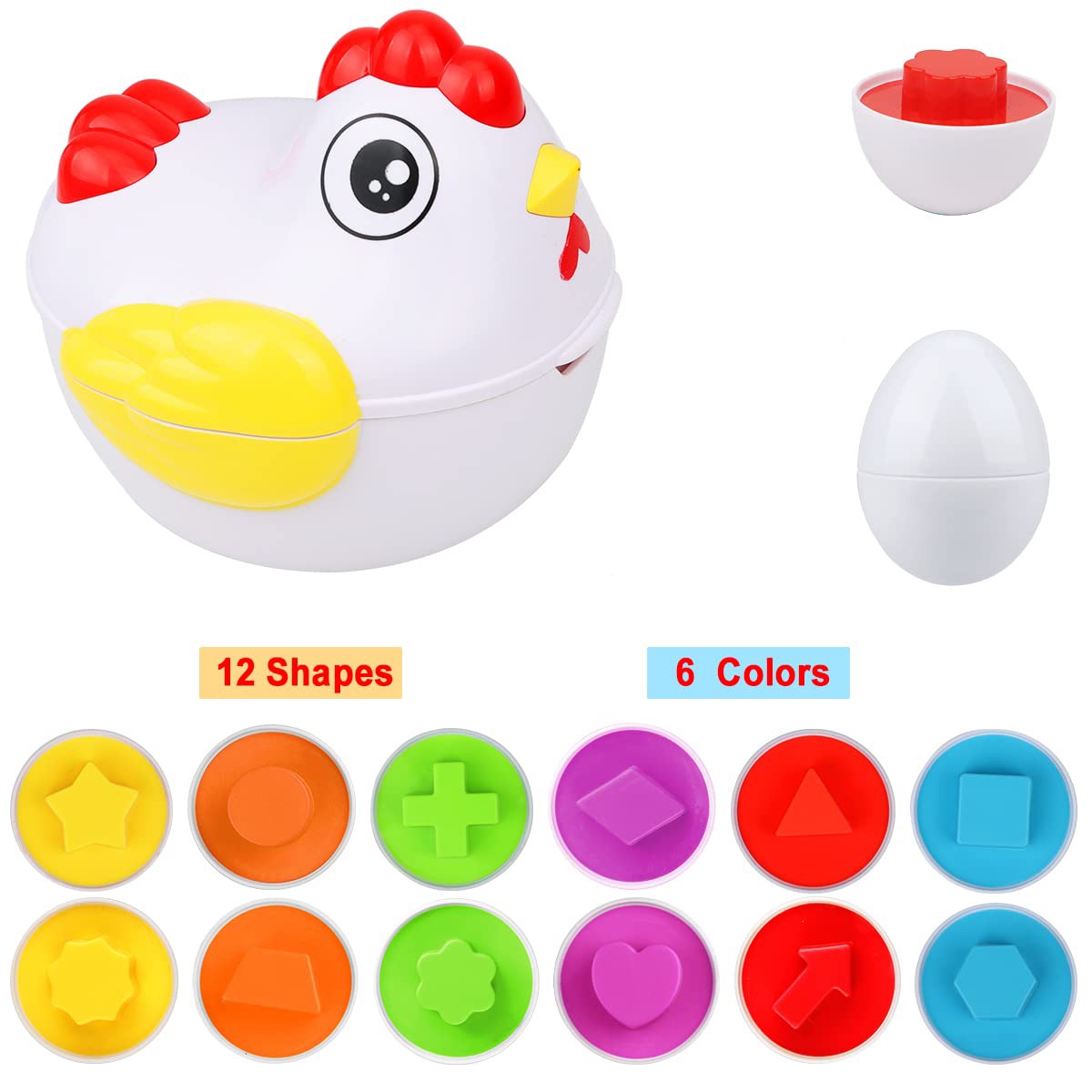 Egg Puzzle – Äggpussel i plast för barn | Kreativt tankespel