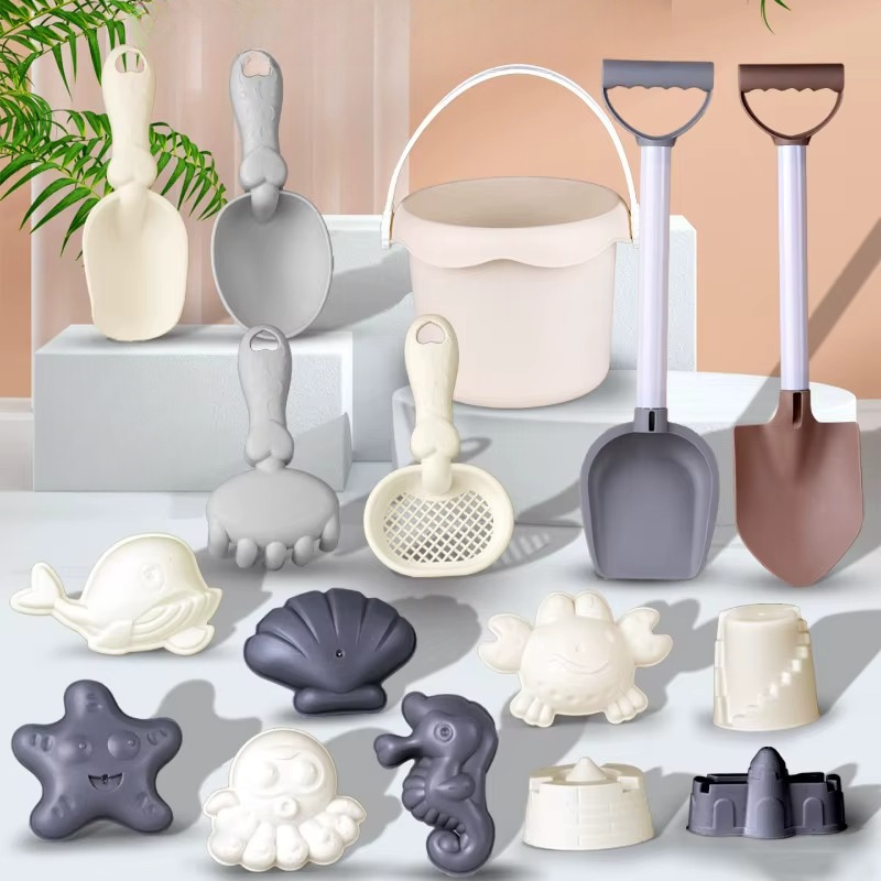 Beach Set – Strandleksaker för barn med hink, formar och spadar