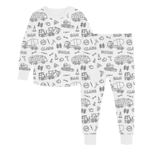Kreativt pyjamasfärgningsset för barn – designa och måla din egen nattdräkt