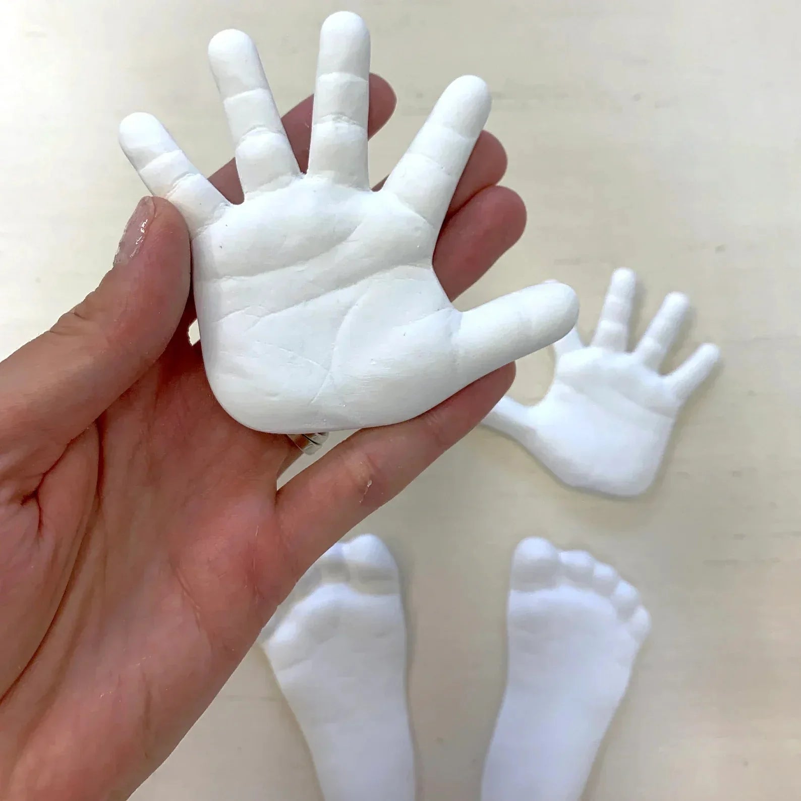 3D avtryckskit för bebis – Skapa minnesskulpturer av händer & fötter