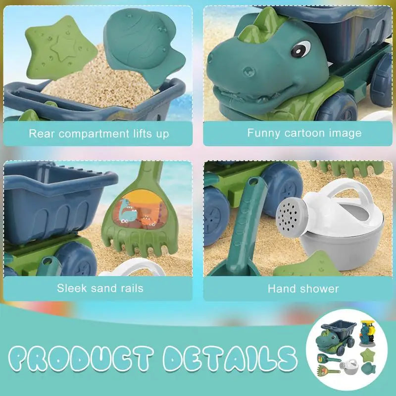 Beach Dino Set – Sandslotts- och dinosaurieset för barn
