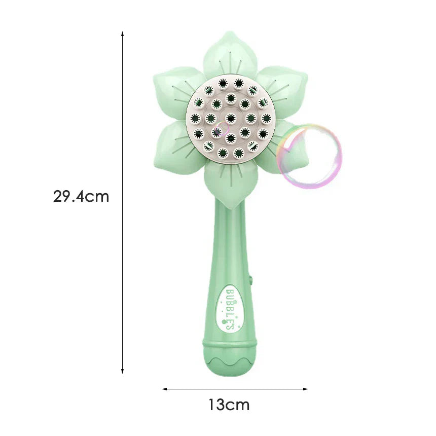 Bubbelblåsande solrosleksak – Sunflower Bubblegun