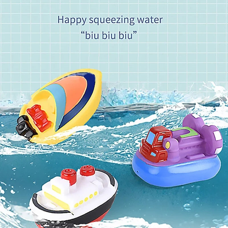 Bath Boat Set – Färgglada leksaksbåtar för rolig och trygg badstund