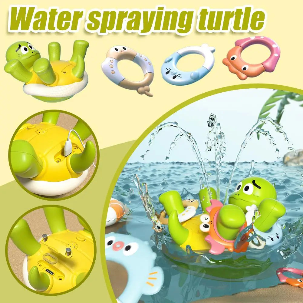Water Turtle – Sköldpadda fontän badleksak | Rolig och lärorik badupplevelse