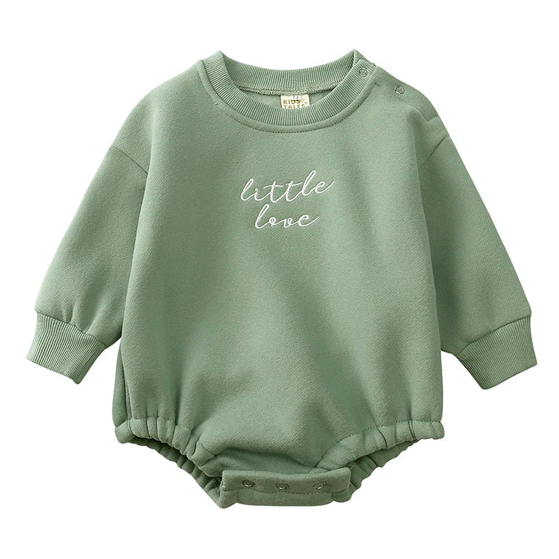 Varm babybody med tröjdesign – Bekväm för alla säsonger