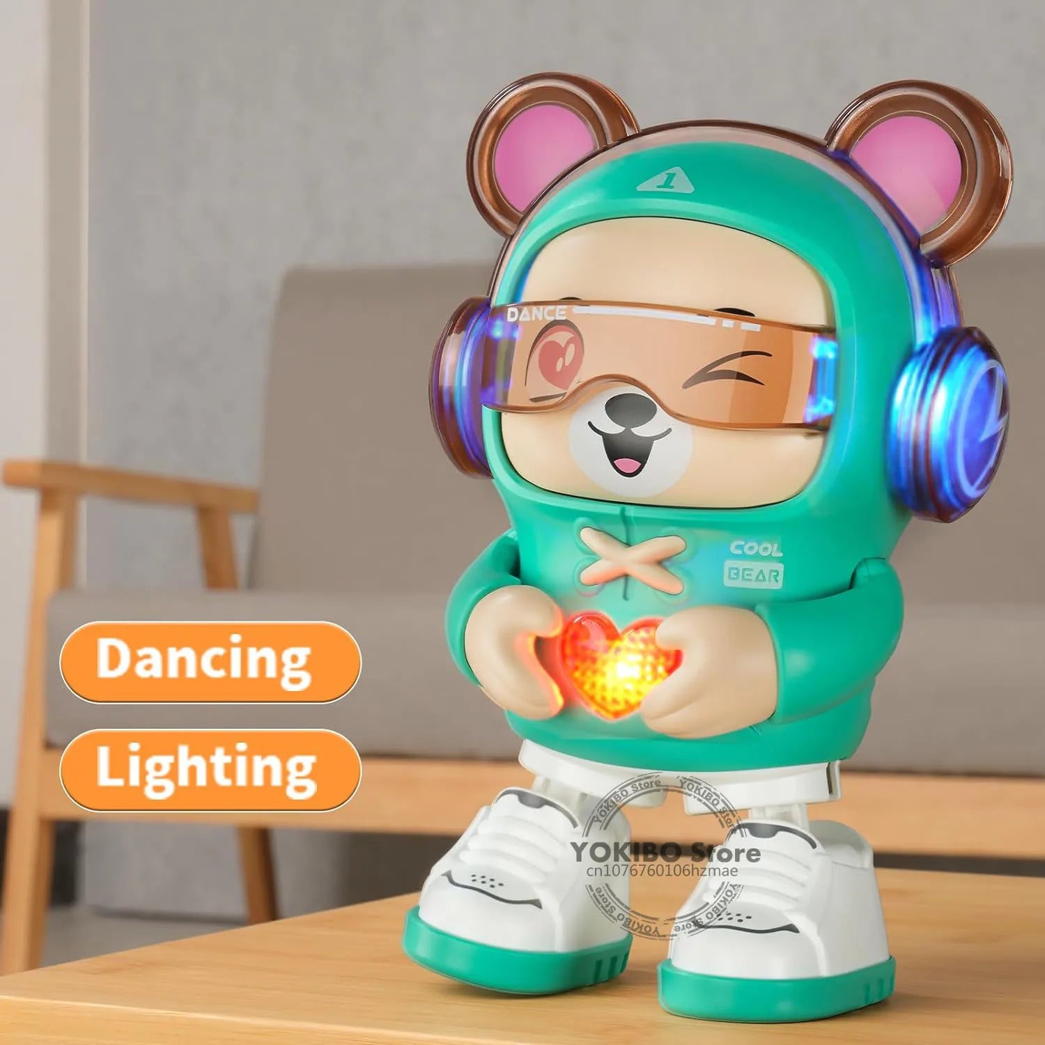 Dancing Dog Robot – Interaktiv dansande leksak med musik och ljus
