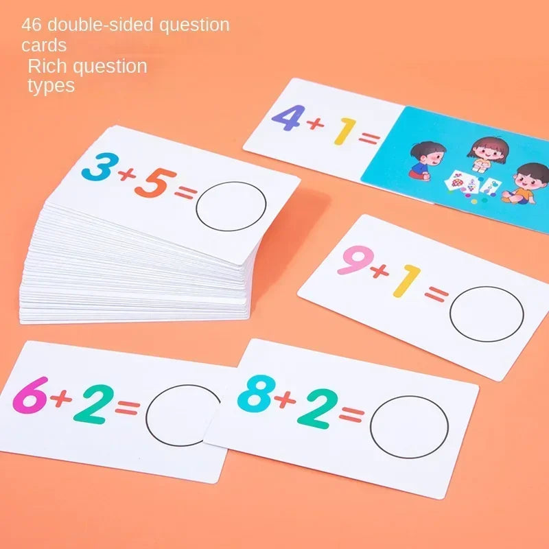 Räknekort i trä och papper – Pedagogiskt spel som gör matematik roligt