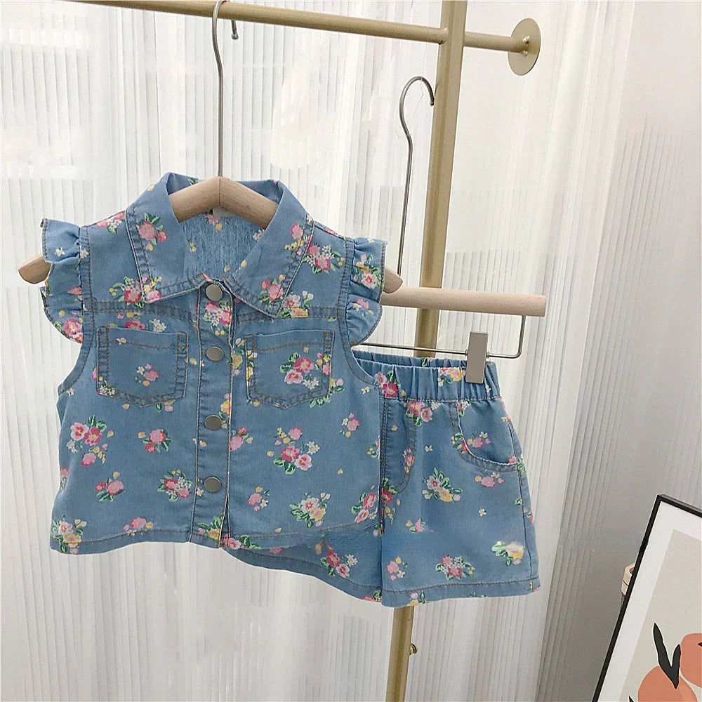 Sommarset för barn – Linne & shorts i bomull