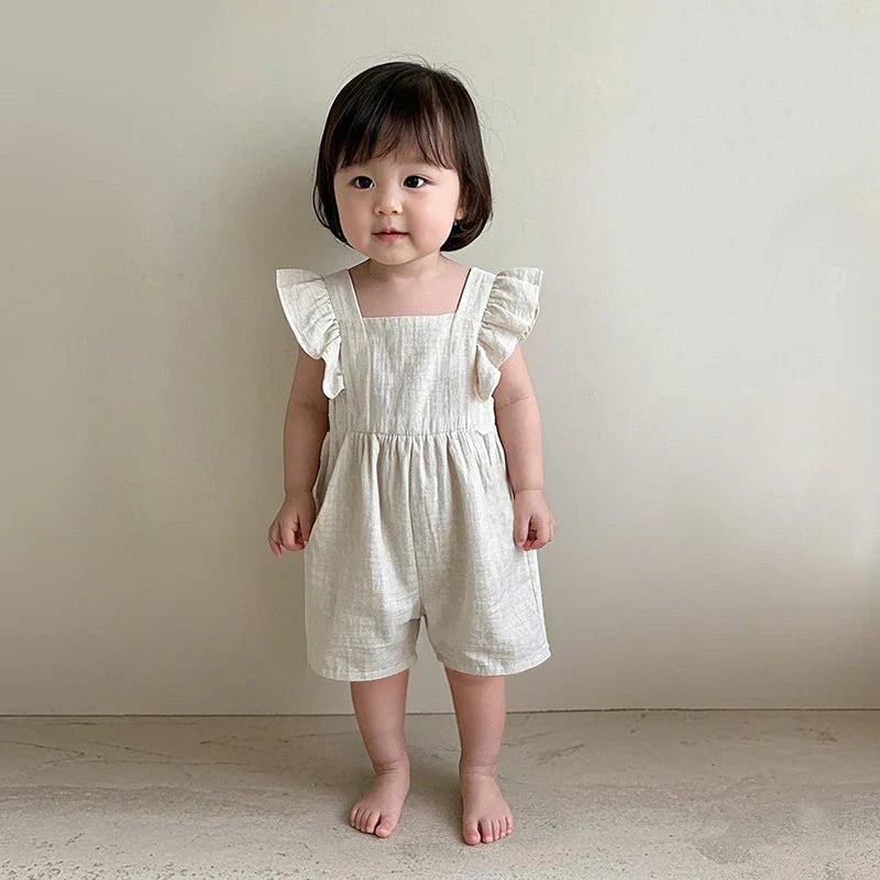 Jumpsuit för barn – Somrig & söt design i rayon och linne