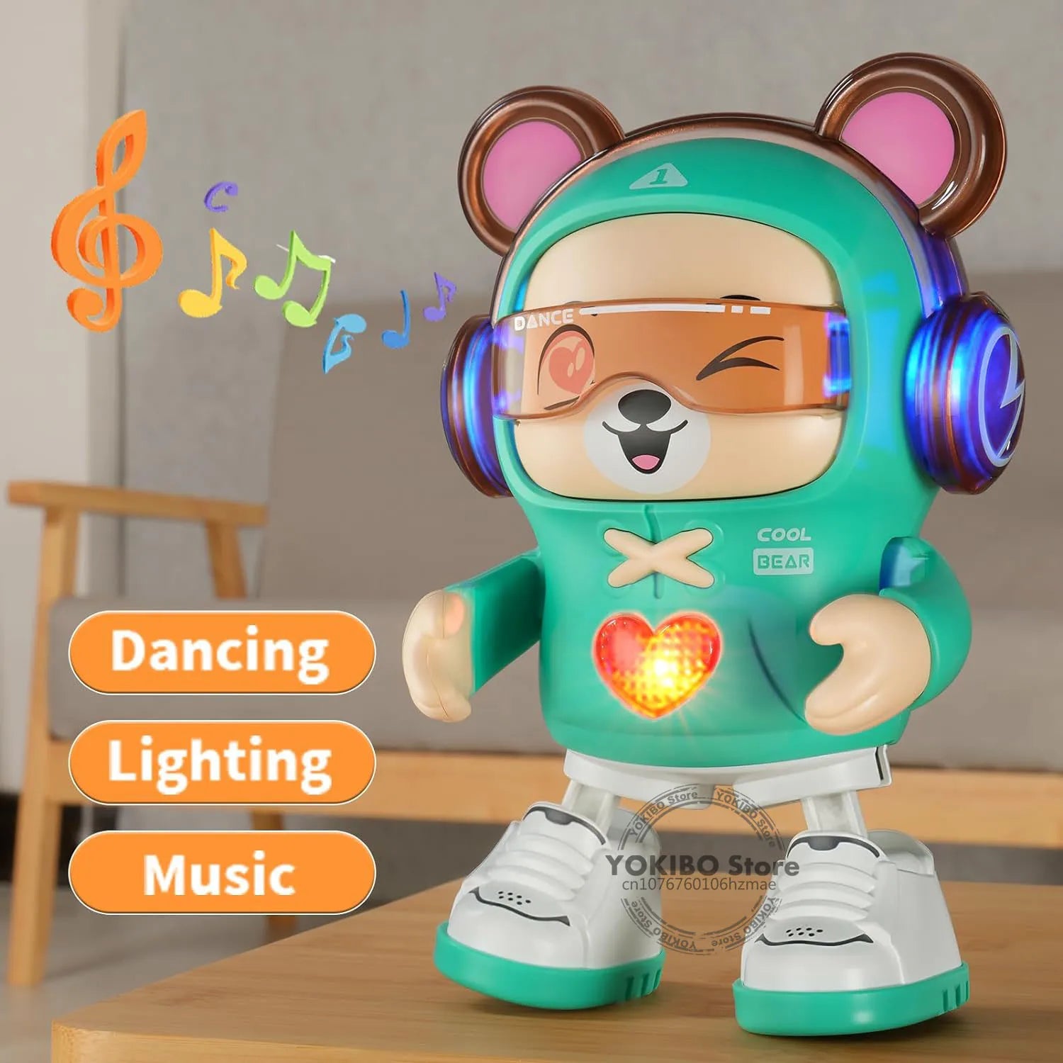 Dancing Dog Robot – Interaktiv dansande leksak med musik och ljus