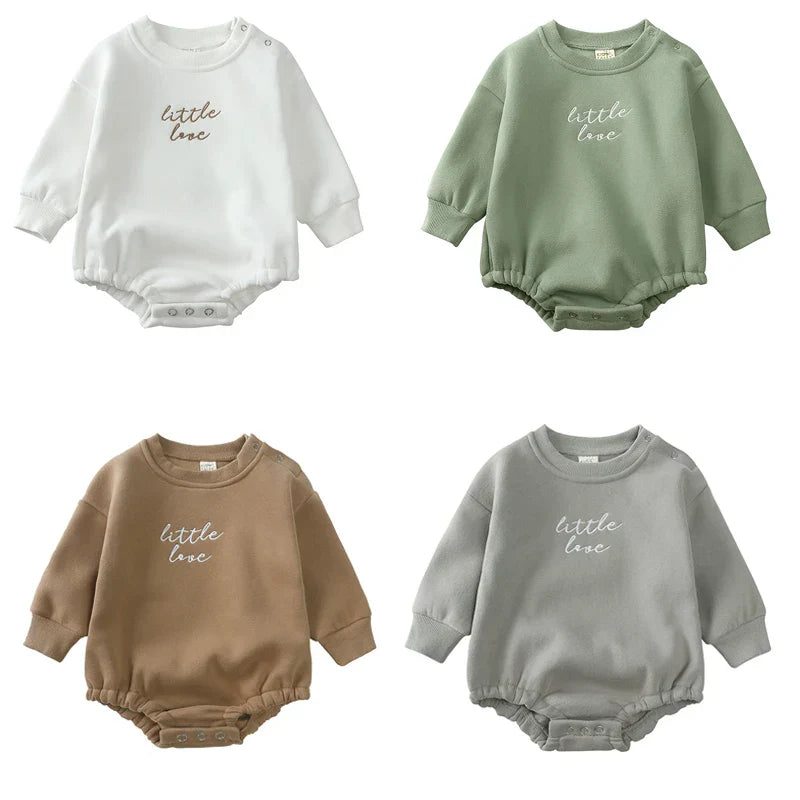Varm babybody med tröjdesign – Bekväm för alla säsonger
