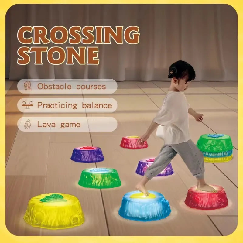 Crossing Stones – Balansstenar för barn med ljuseffekt