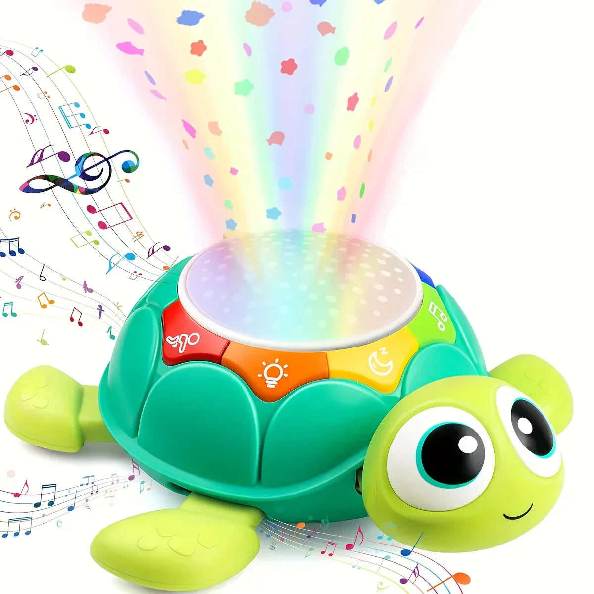 Turtle Projector – Stjärnprojektor med musik och ljus för barn