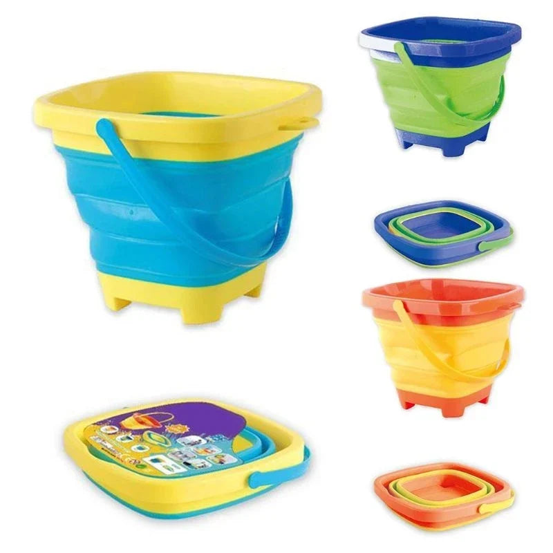 Foldable Bucket – Hopvikbar hink för strand och resor