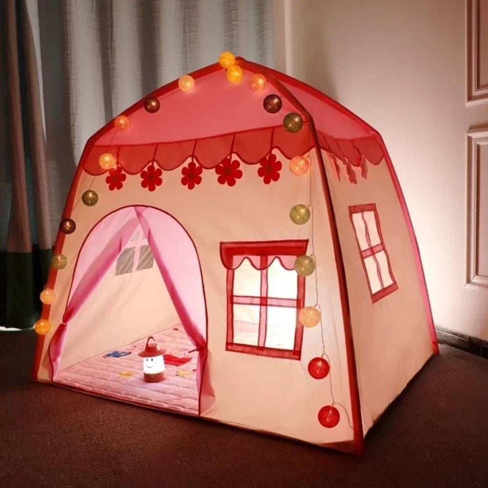 Tipi Princess Castle – Vikbart prinsesstält för barn inomhus och utomhuslek
