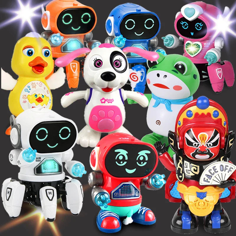Interaktiv leksaksrobot för barn – Dancing Spin Robot med ljus och musik