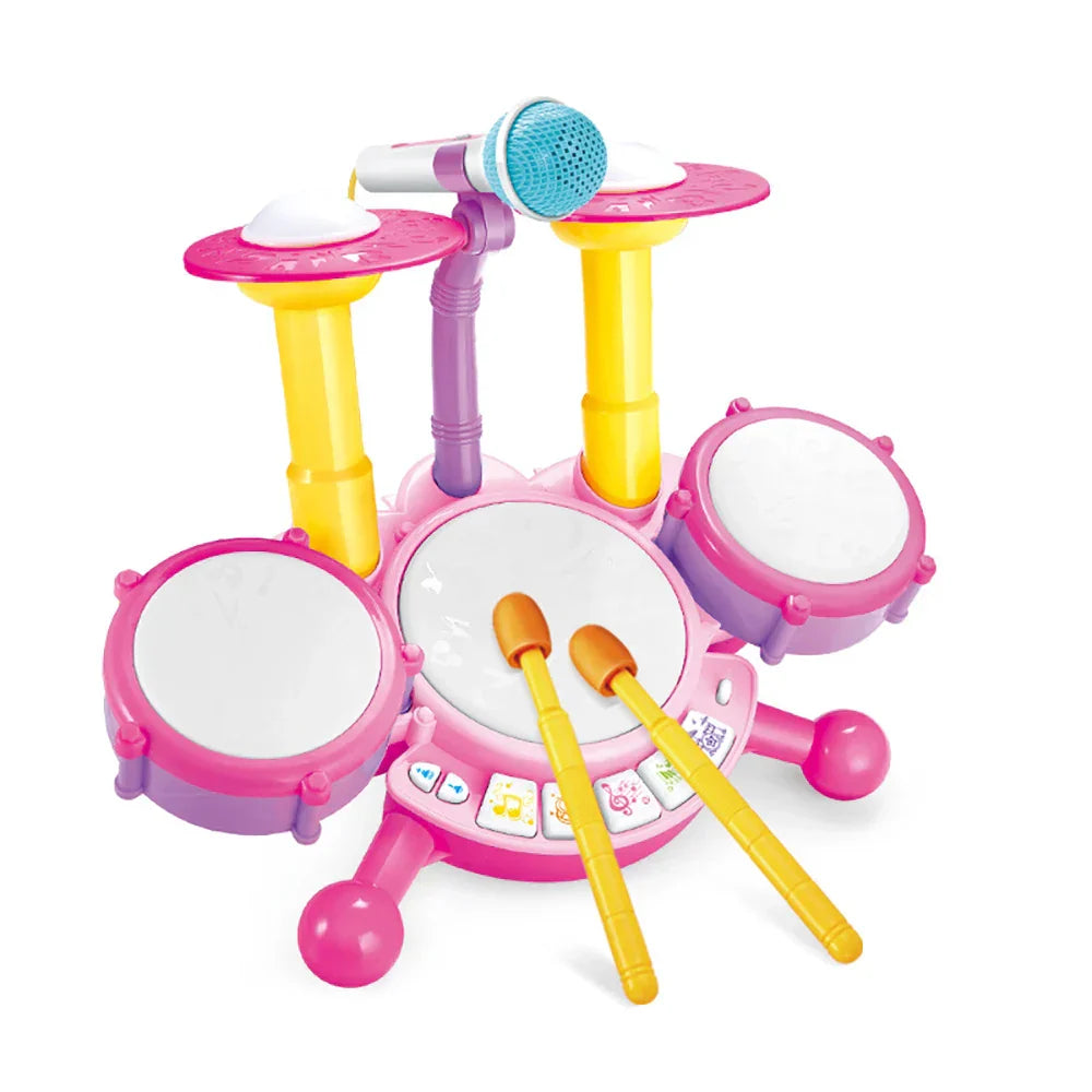 Kids Drumset – Leksakstrumset med mikrofon för barn