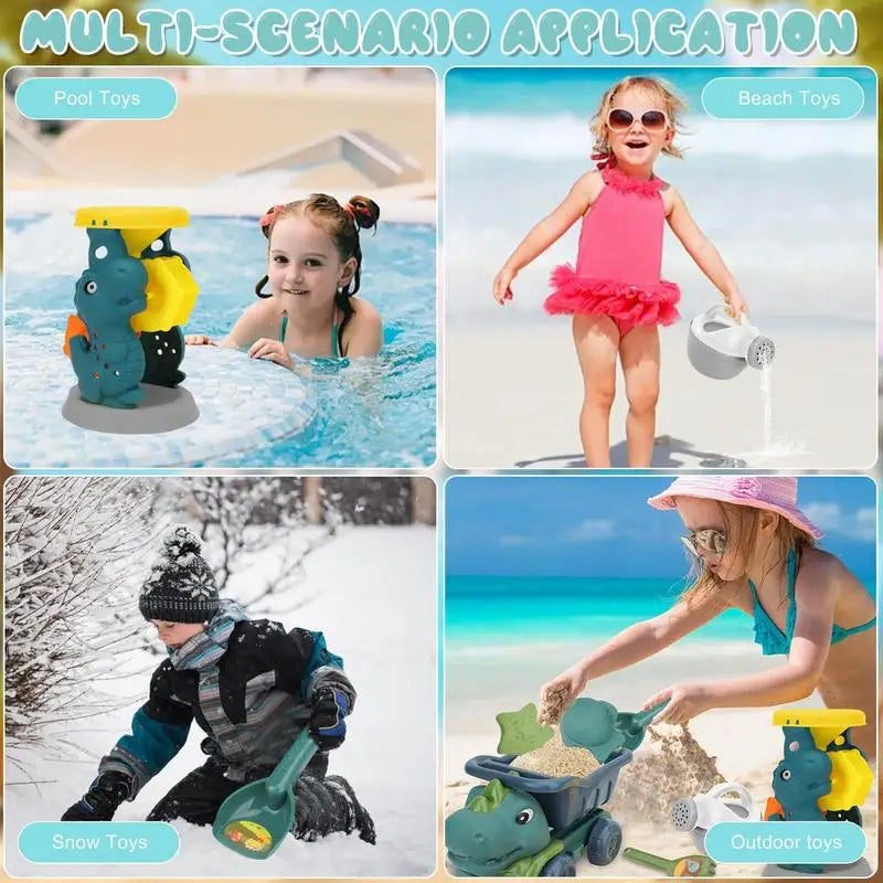 Beach Dino Set – Sandslotts- och dinosaurieset för barn