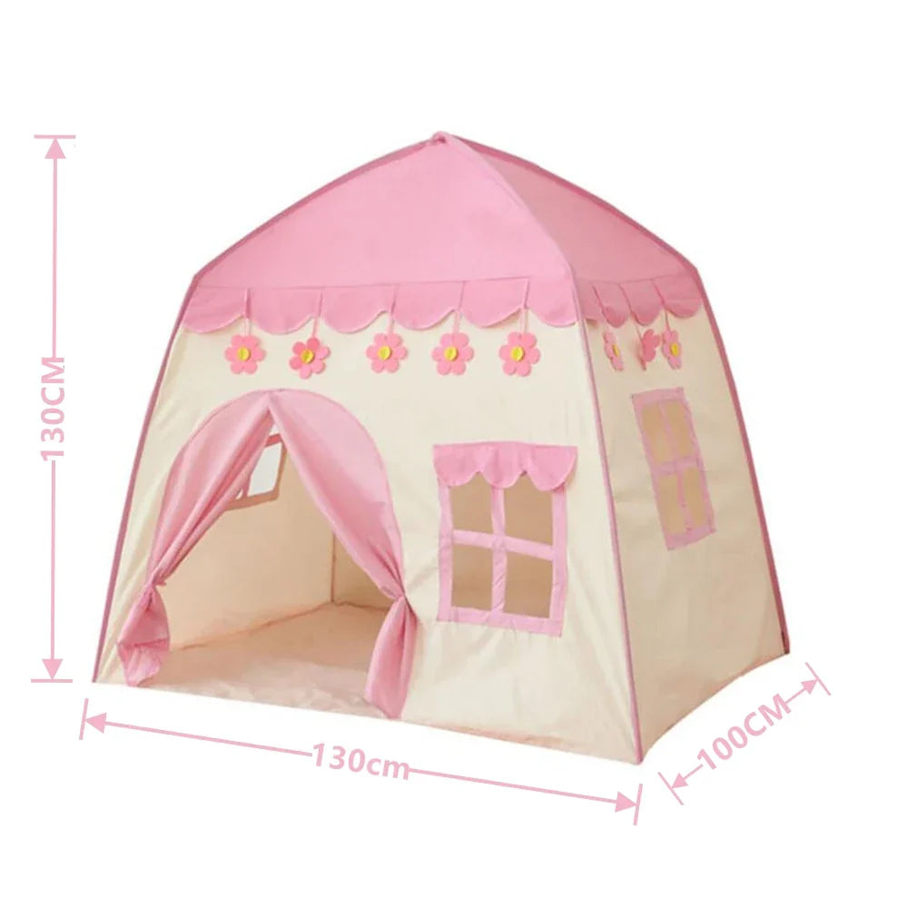 Tipi Princess Castle – Vikbart prinsesstält för barn inomhus och utomhuslek