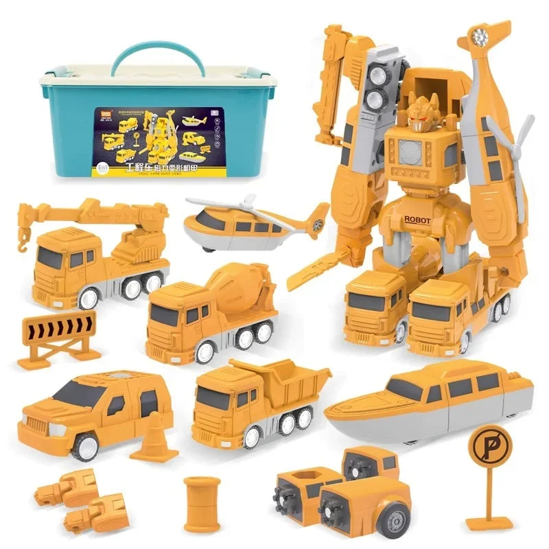Transformerbar lastbil och grävmaskinsrobot – MagnaMix