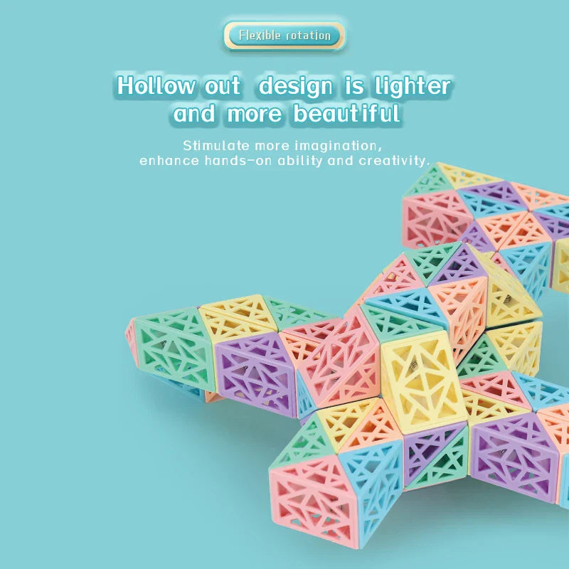 Pedagogiskt Snake Cube Set – Bygg och utforska kreativt